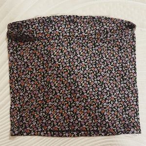 floral tube top